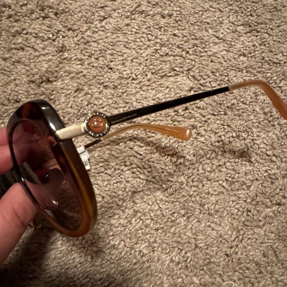 Coach, 55mm Gradient Square Sunglasses, 
AMBER TORTOISE - Picture 8 of 10